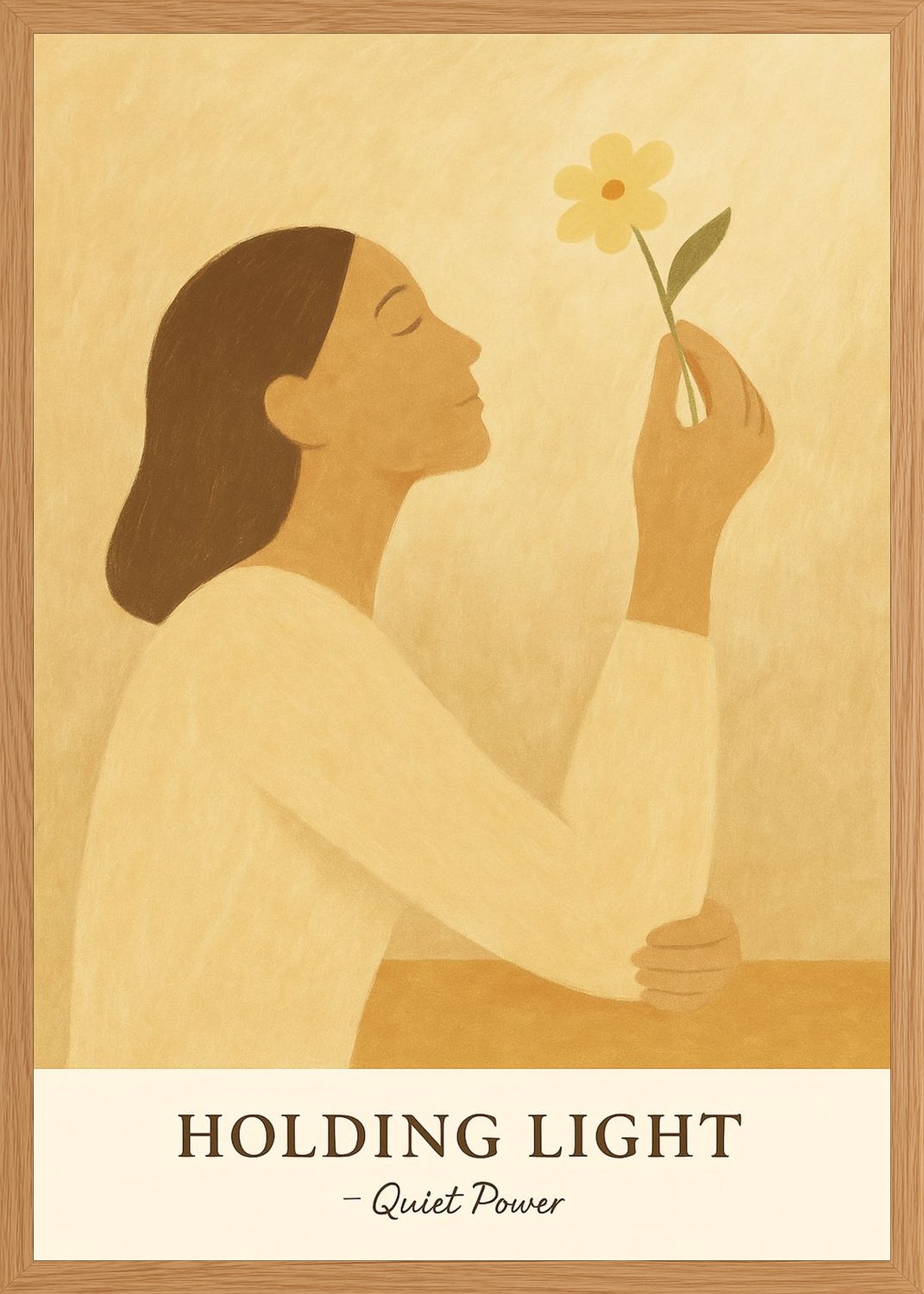 Poster in oak frame