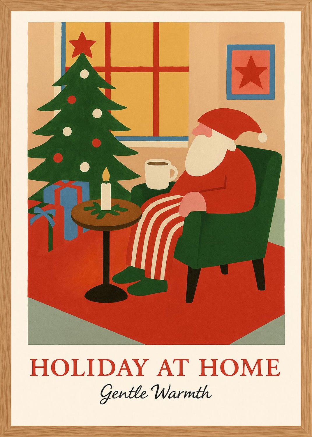 Poster in oak frame