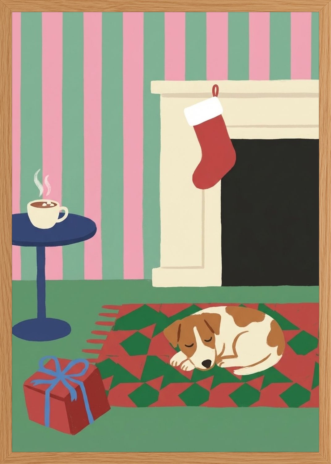 Poster in oak frame