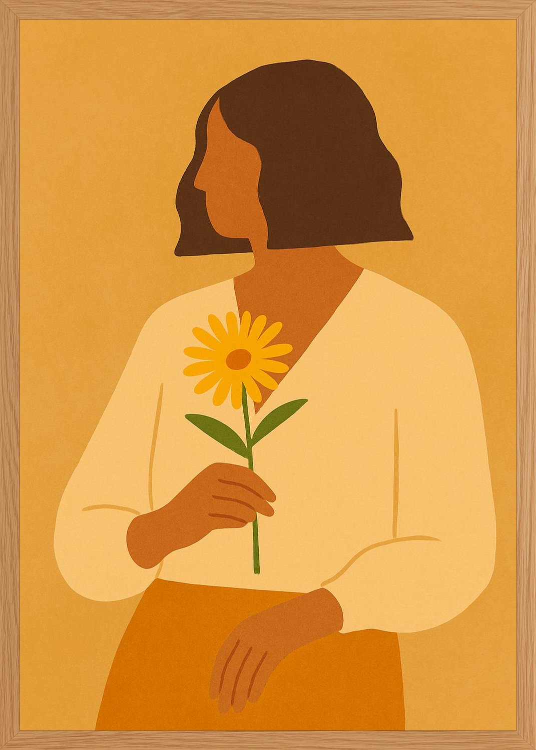 Poster in oak frame