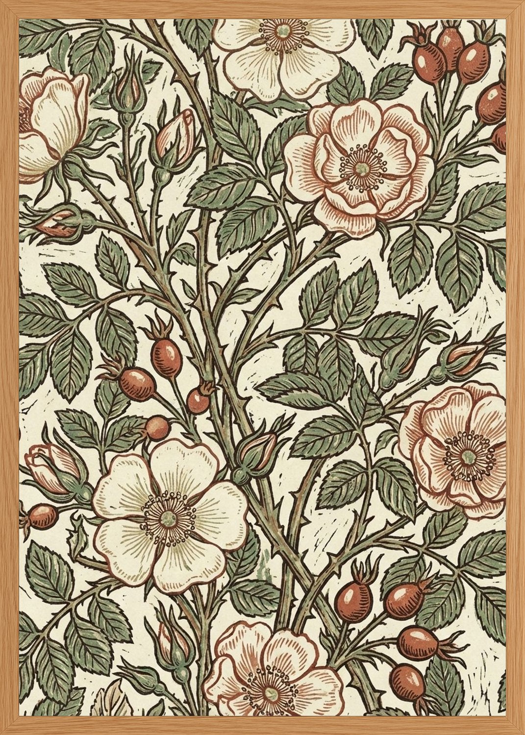 Poster in oak frame