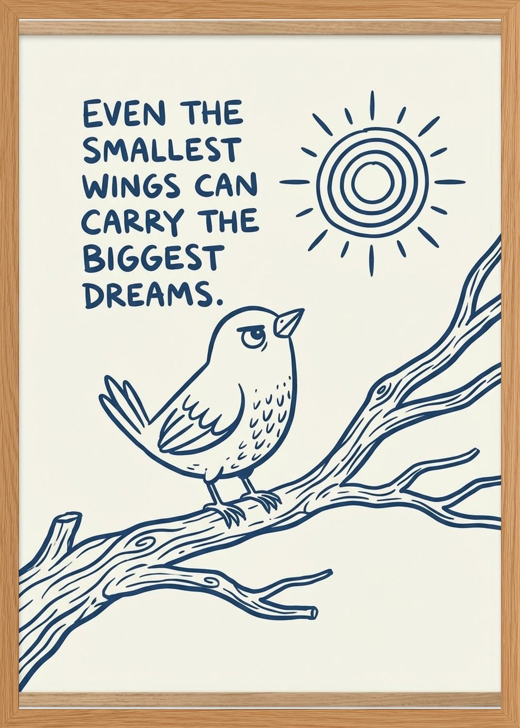 Poster in oak frame