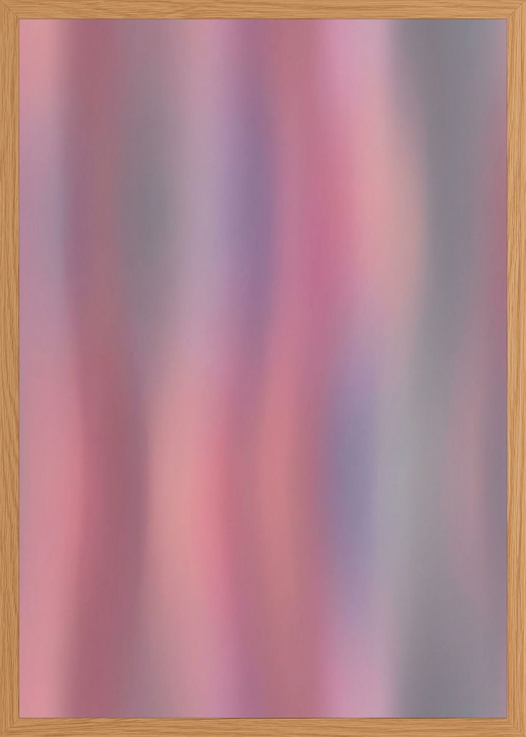Poster in oak frame