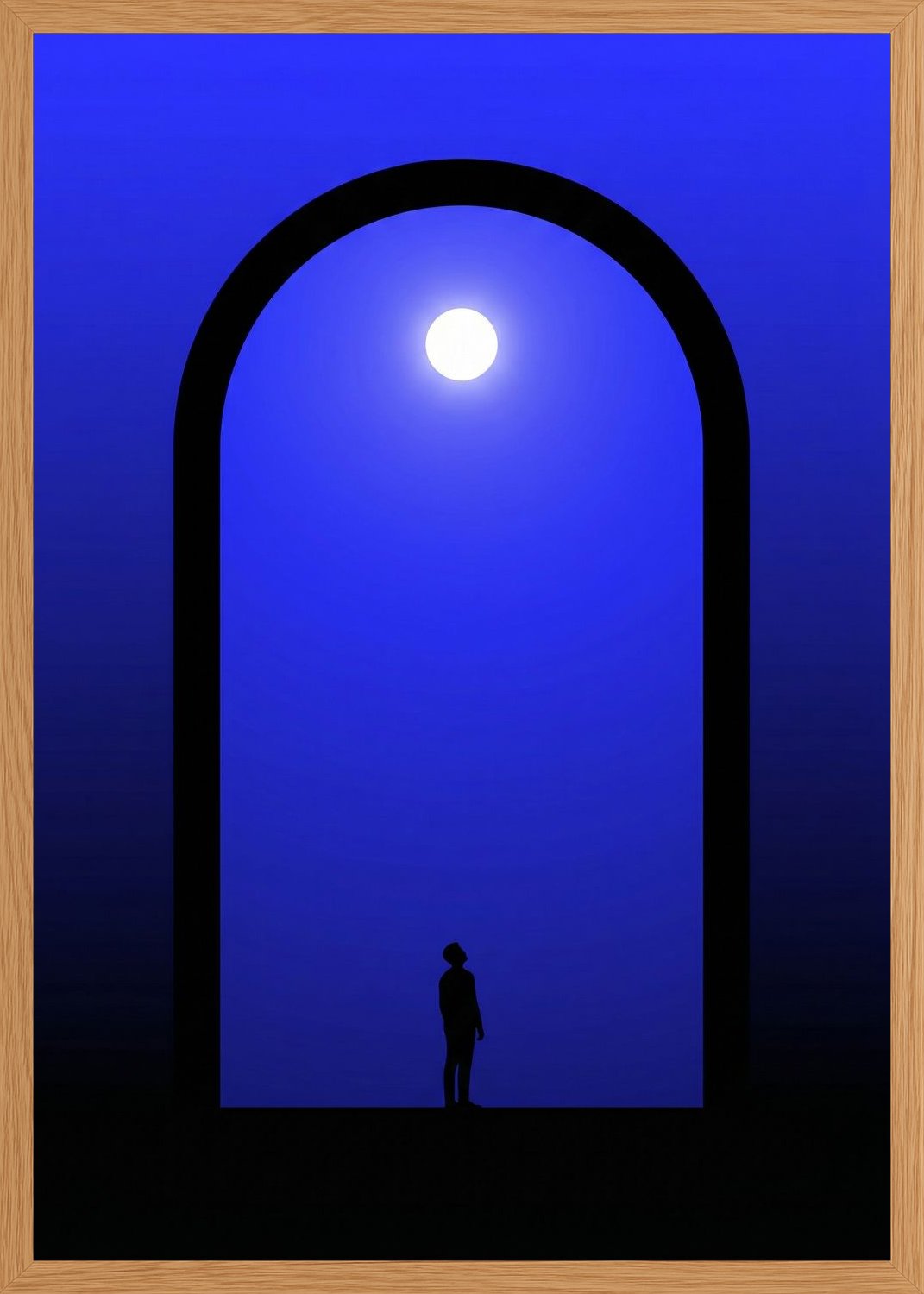 Poster in oak frame