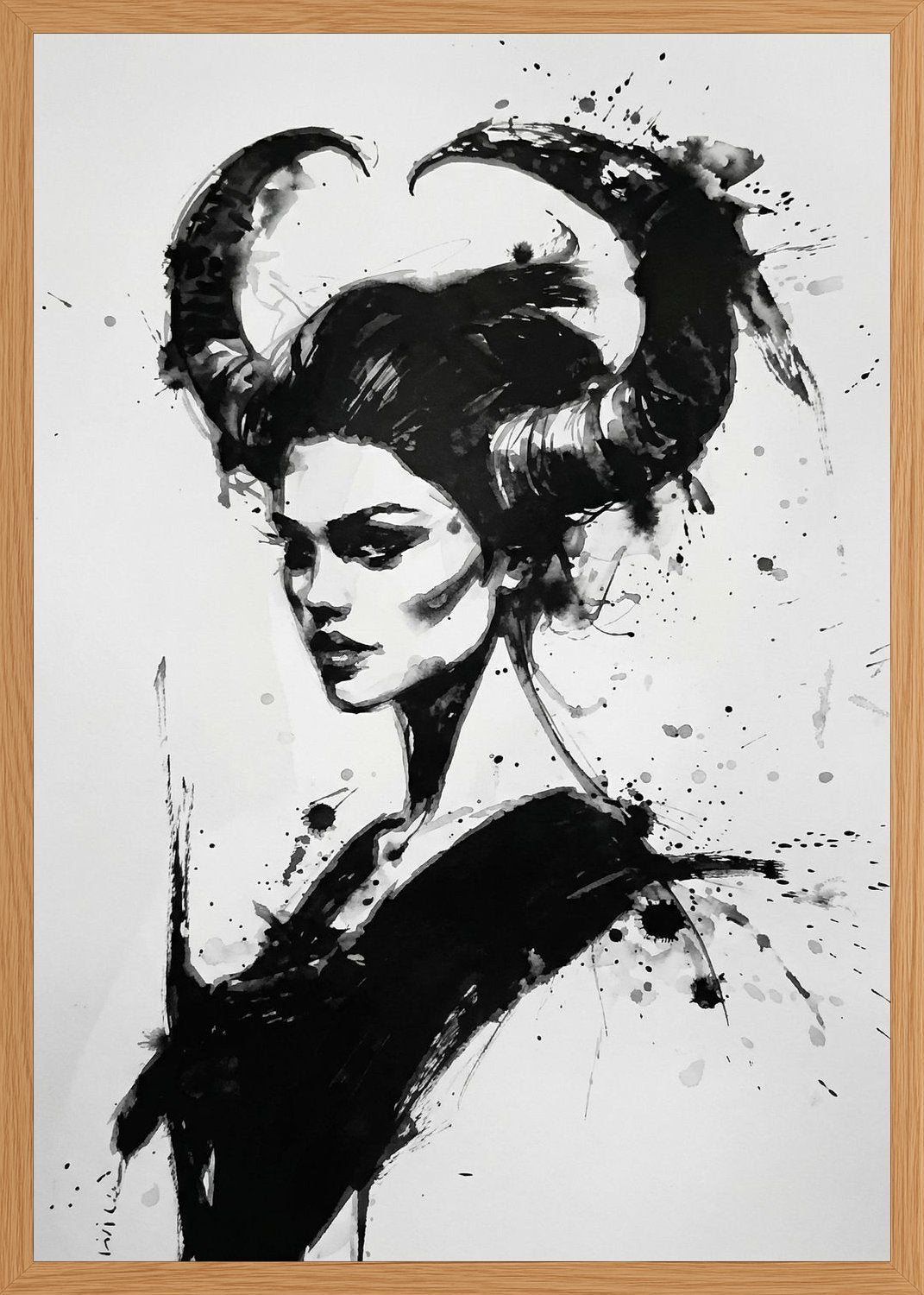 Poster in oak frame