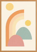 Poster in oak frame