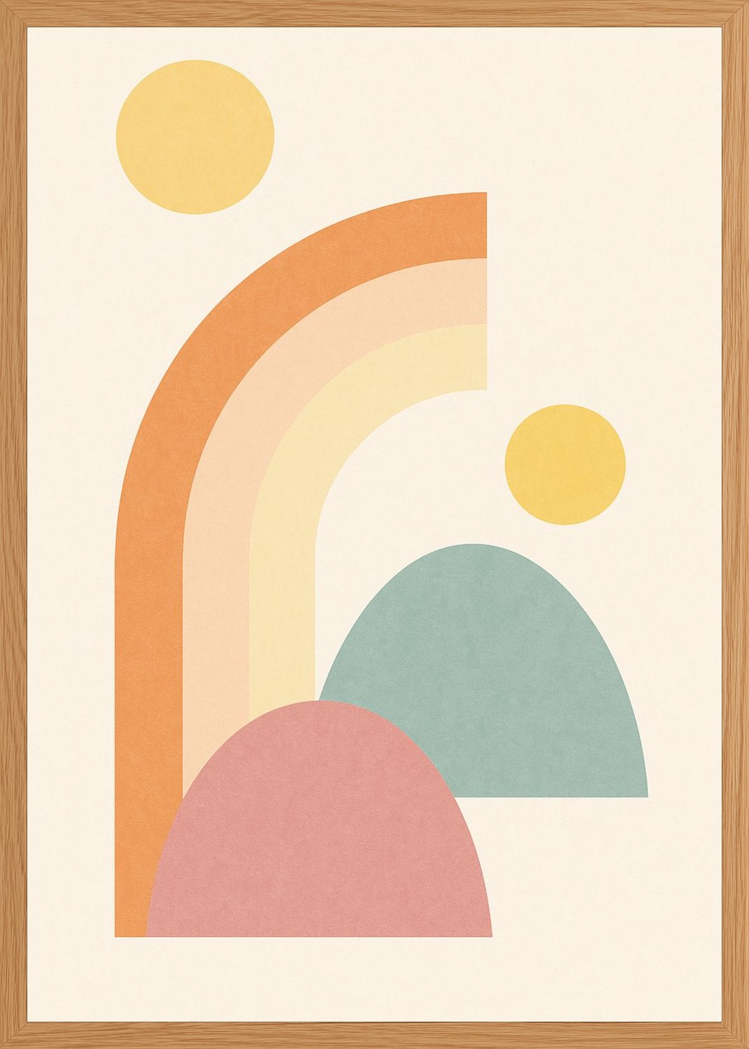 Poster in oak frame