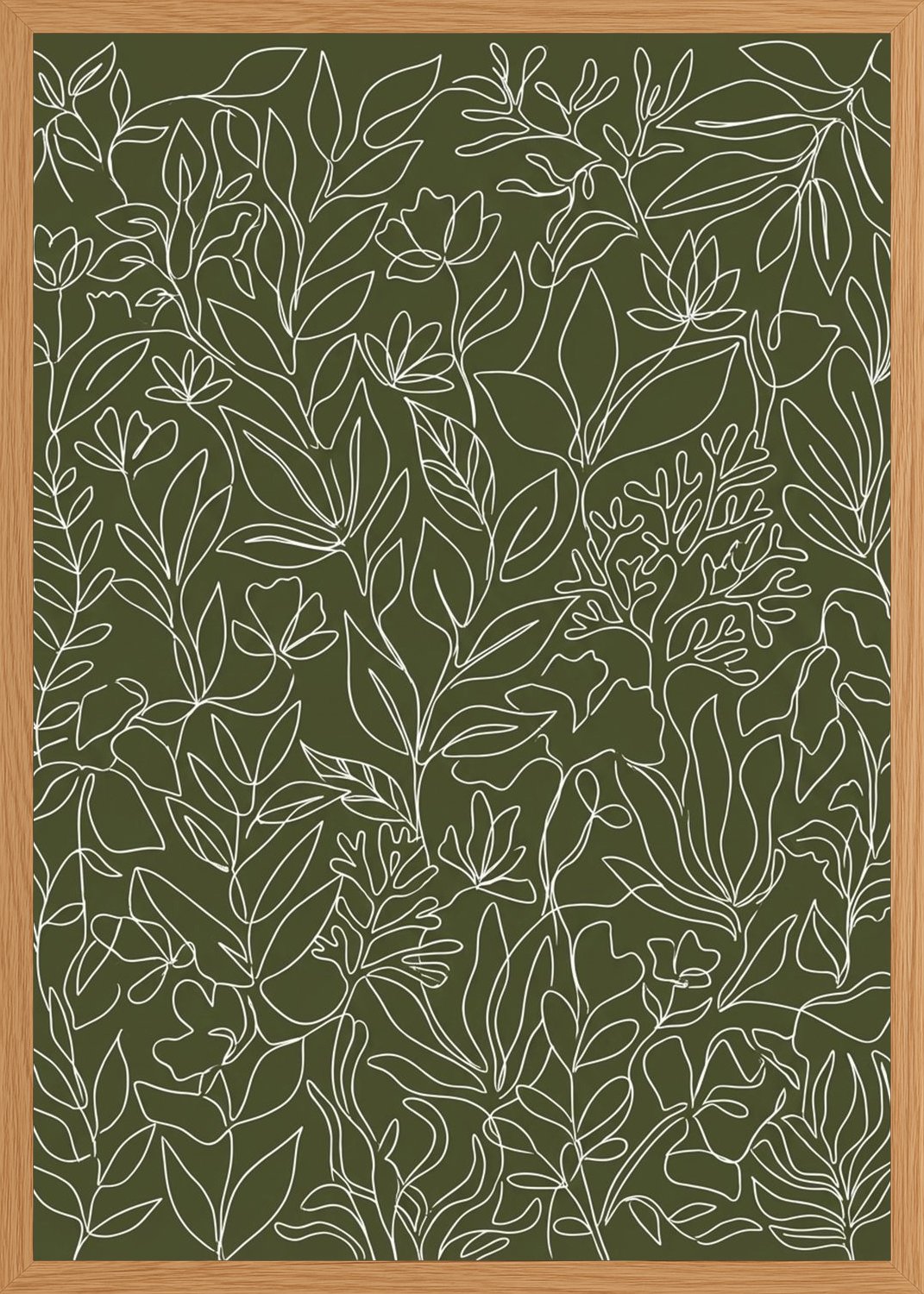 Poster in oak frame