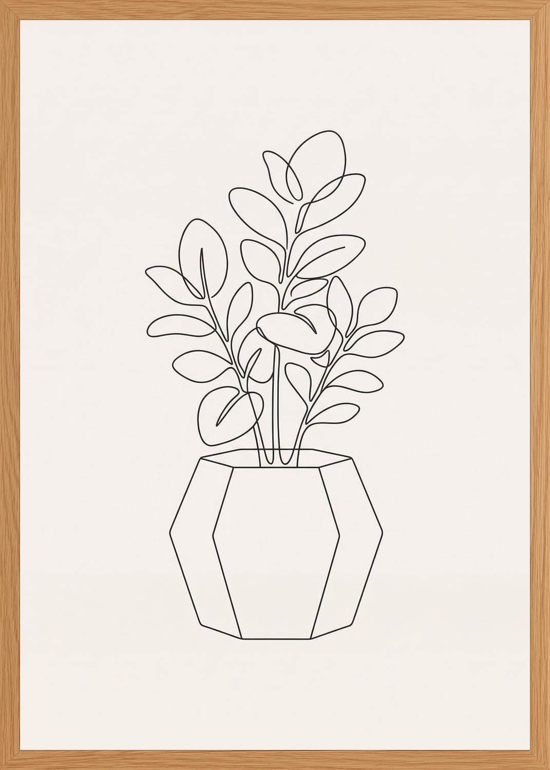 Poster in oak frame