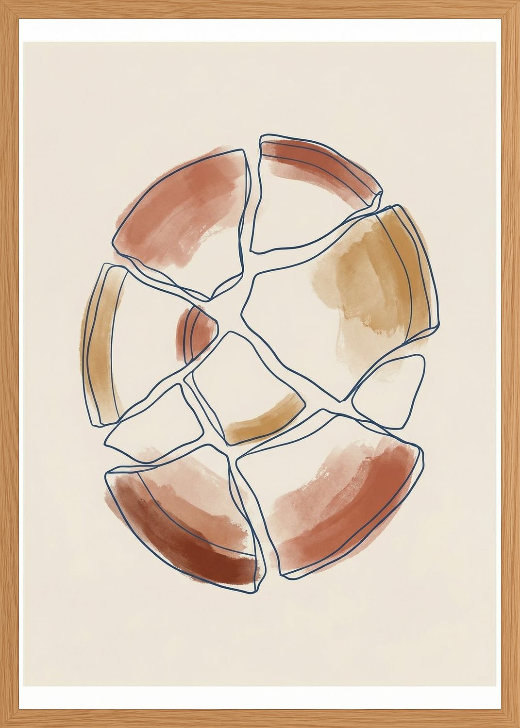 Poster in oak frame