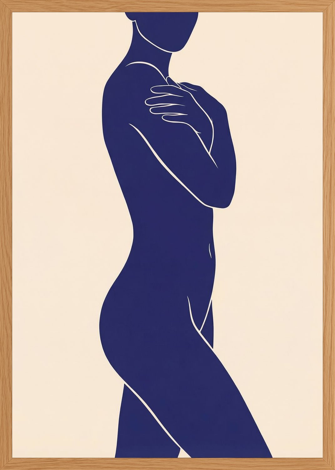 Poster in oak frame