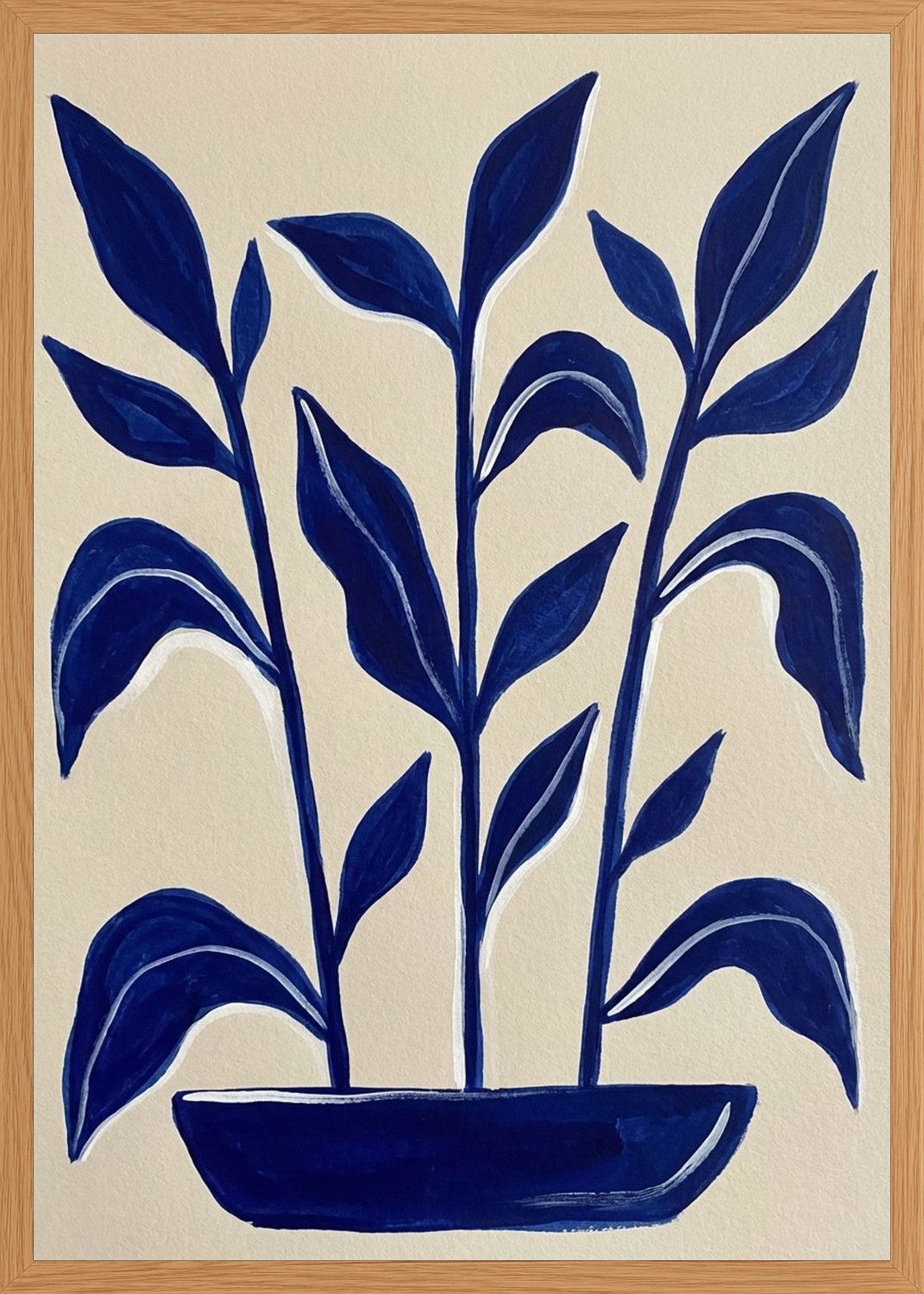 Poster in oak frame