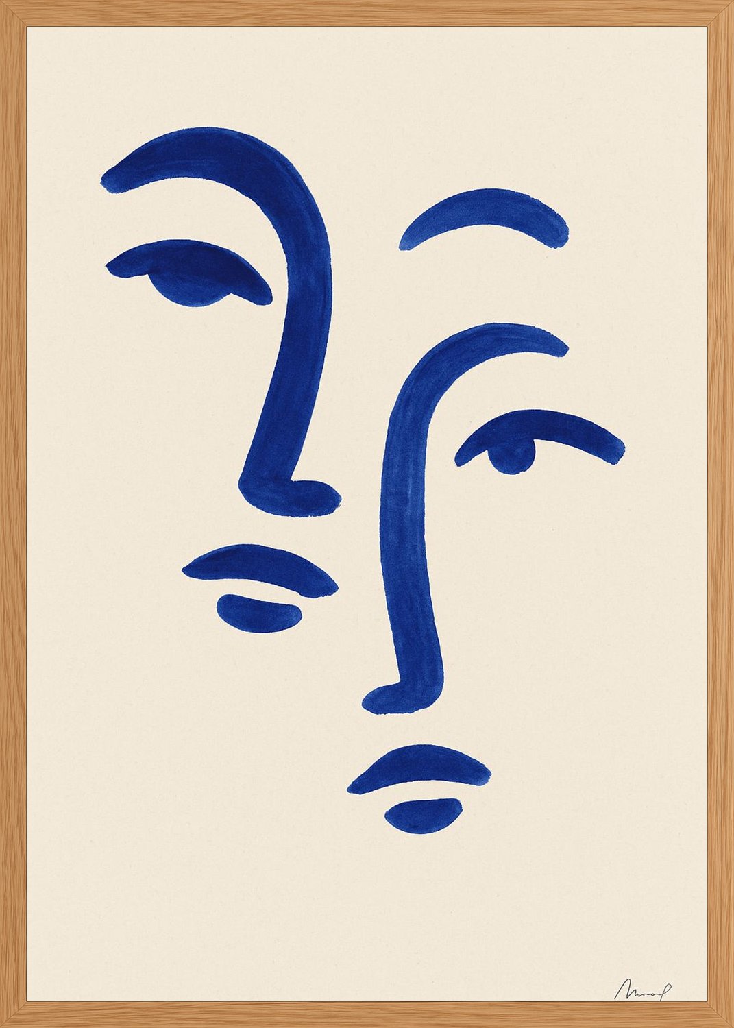 Poster in oak frame