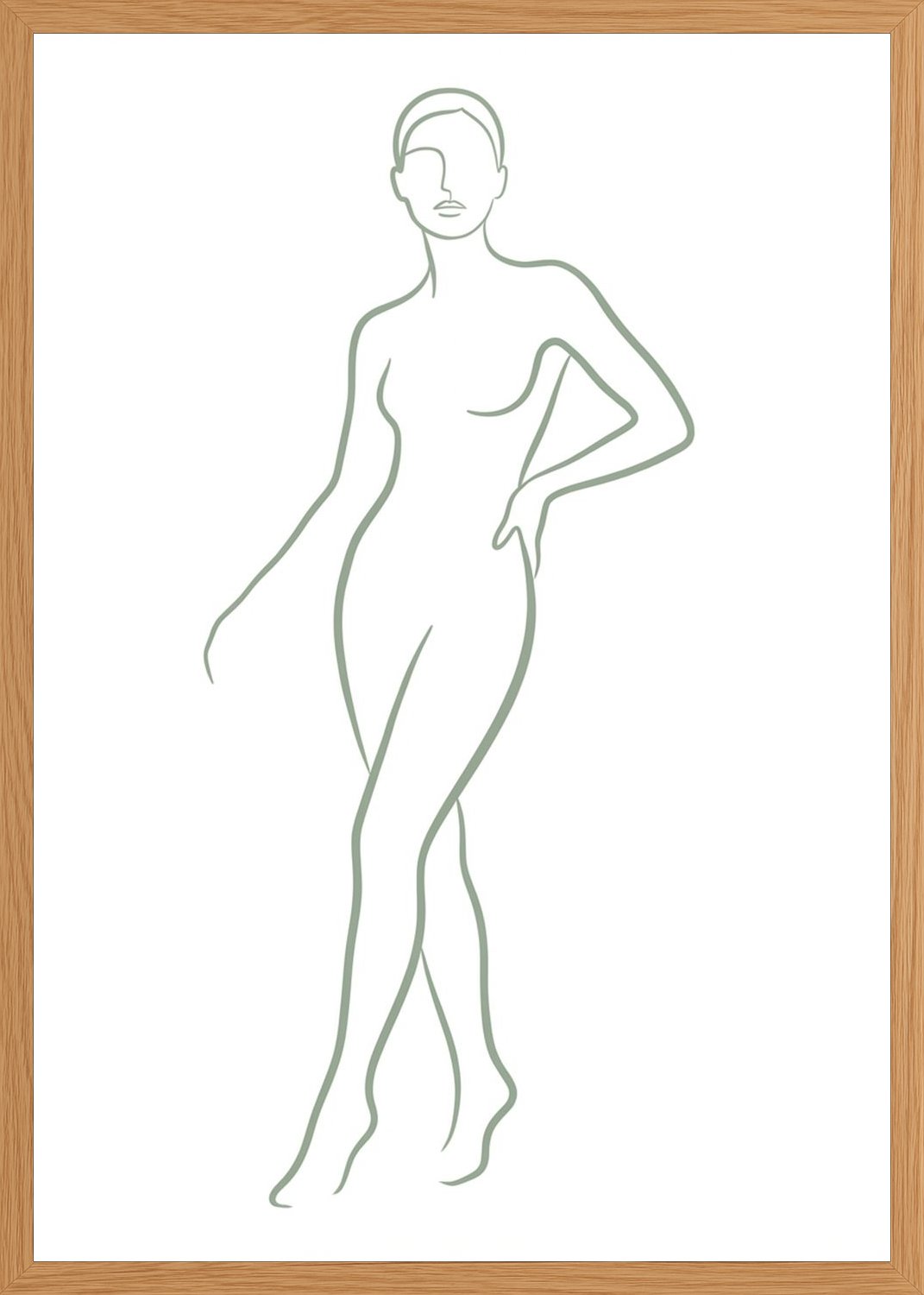 Poster in oak frame