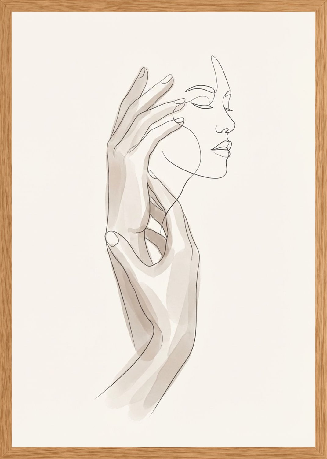 Poster in oak frame