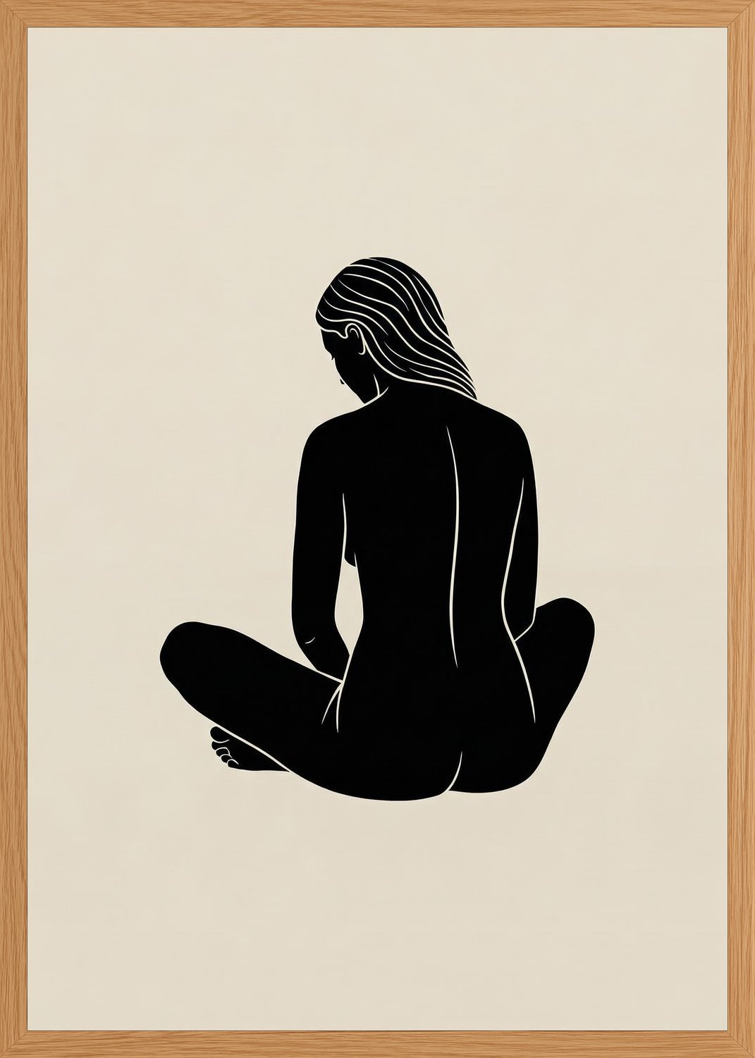 Poster in oak frame