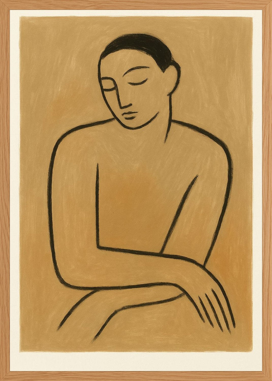 Poster in oak frame