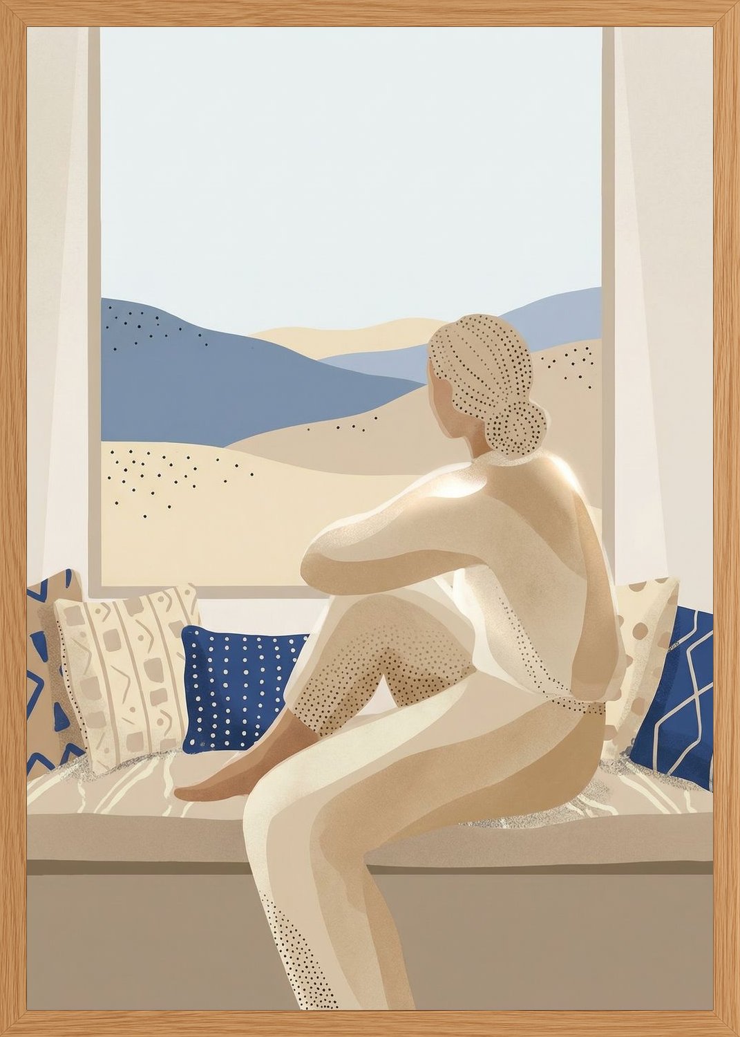 Poster in oak frame