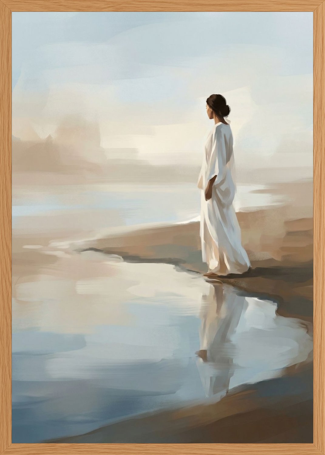 Poster in oak frame
