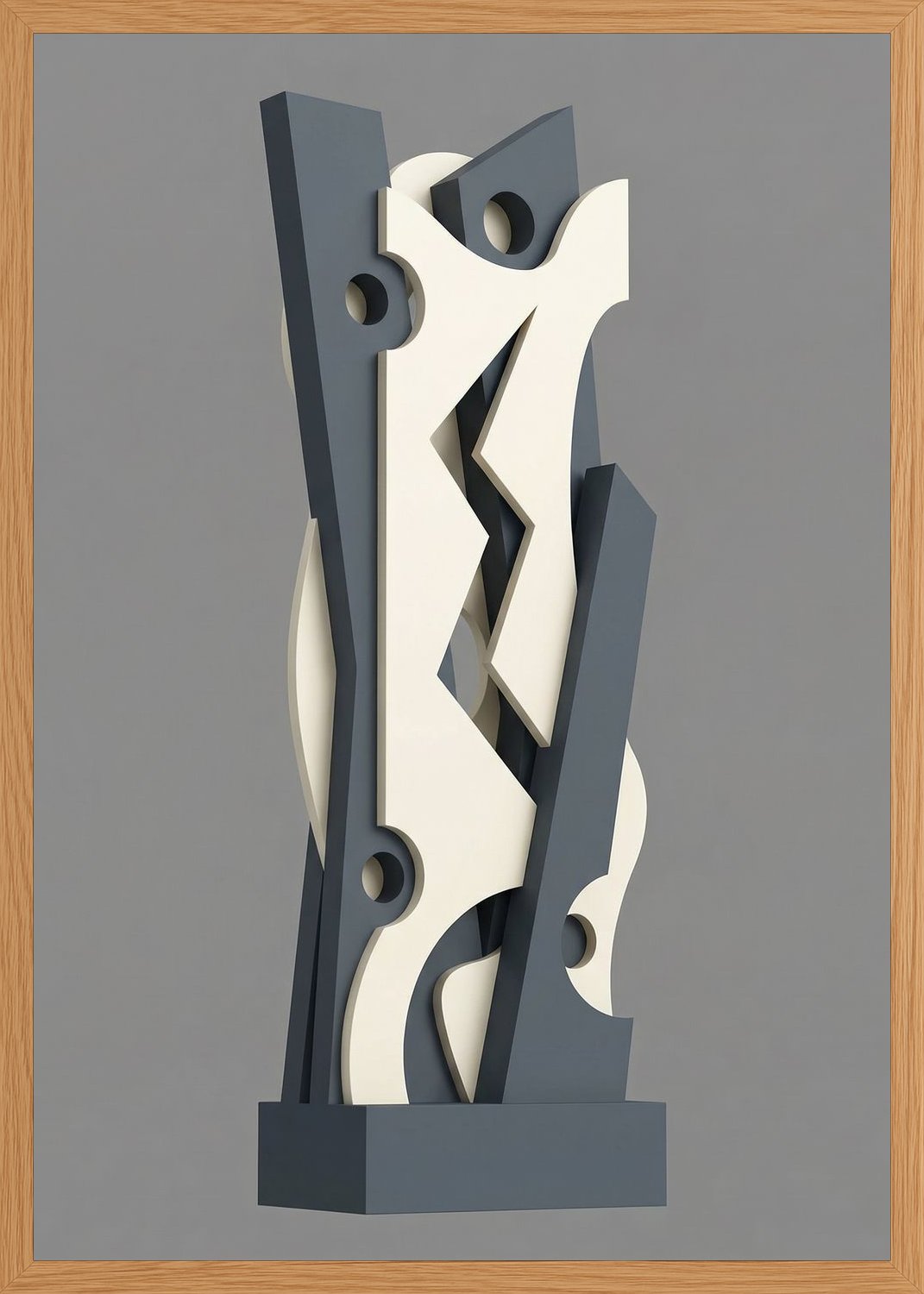 Poster in oak frame