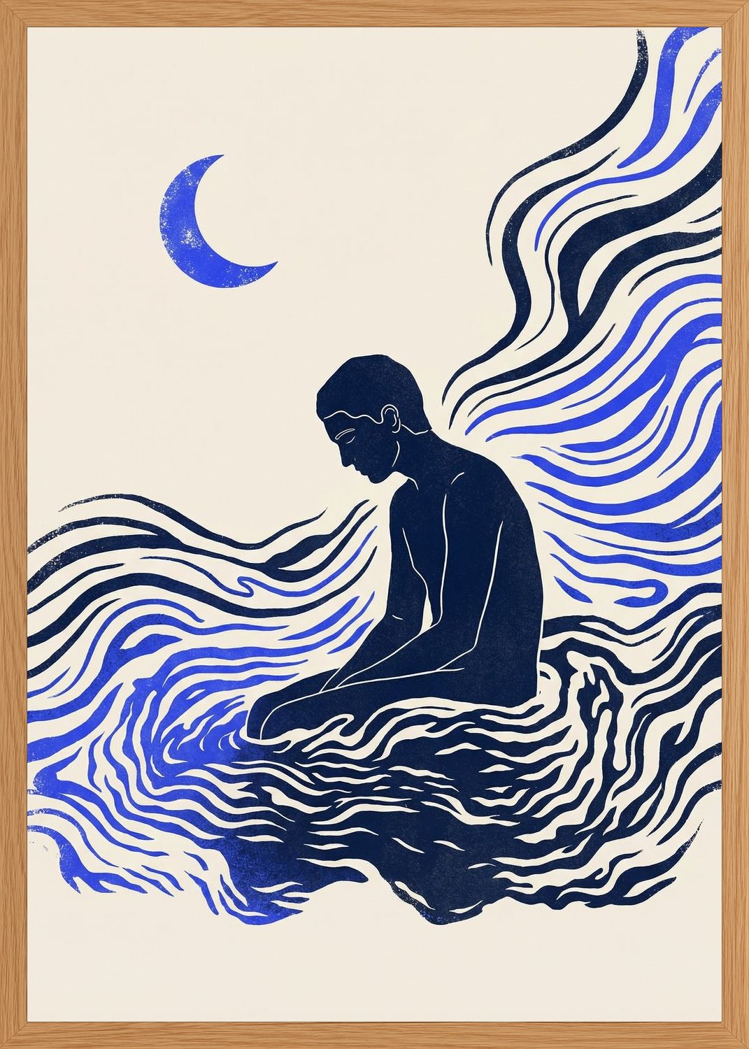 Poster in oak frame