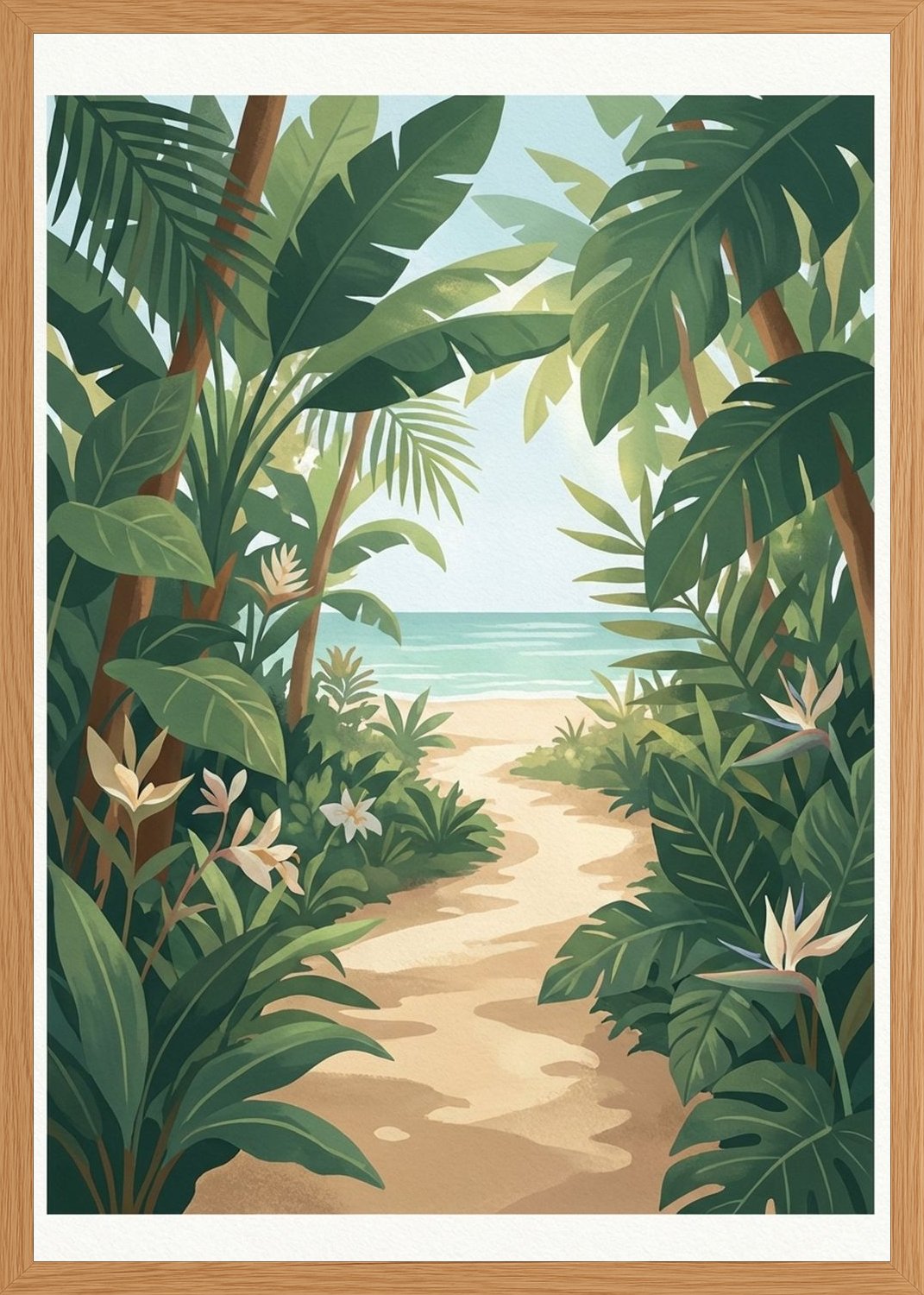 Poster in oak frame