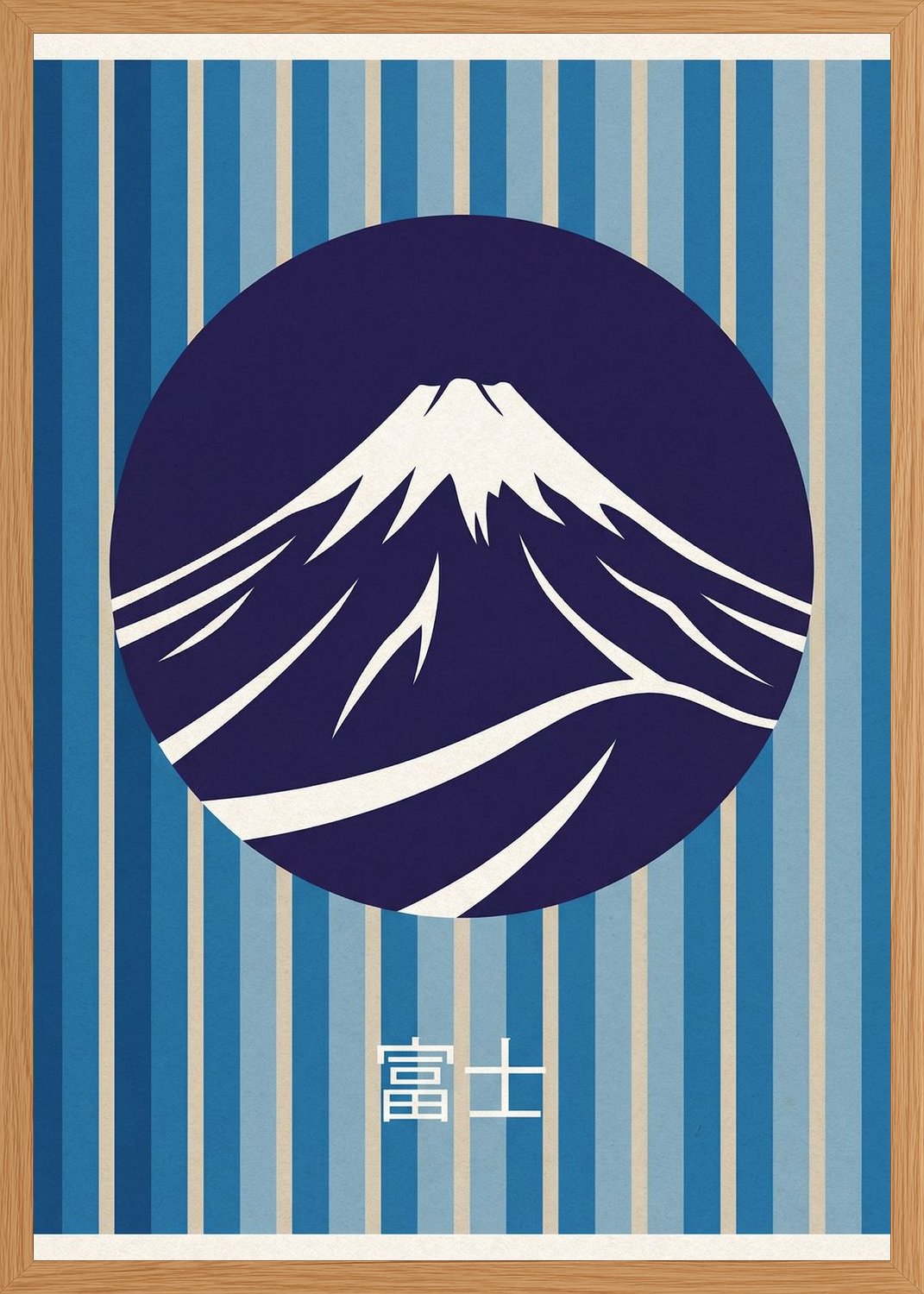 Poster in oak frame