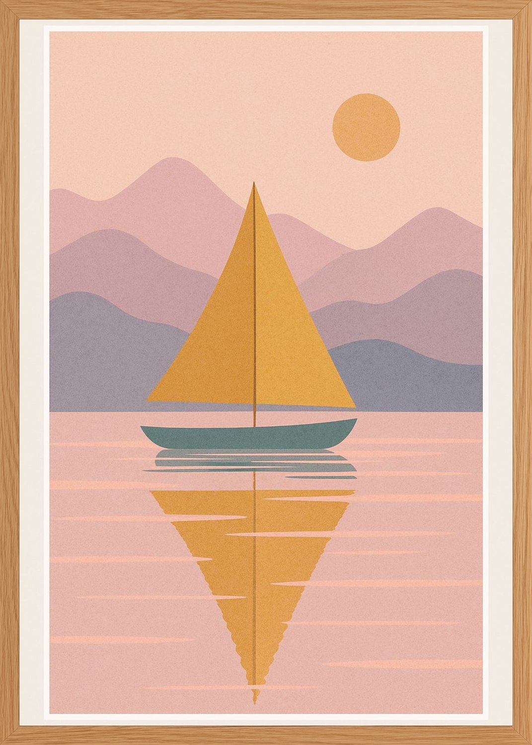 Poster in oak frame