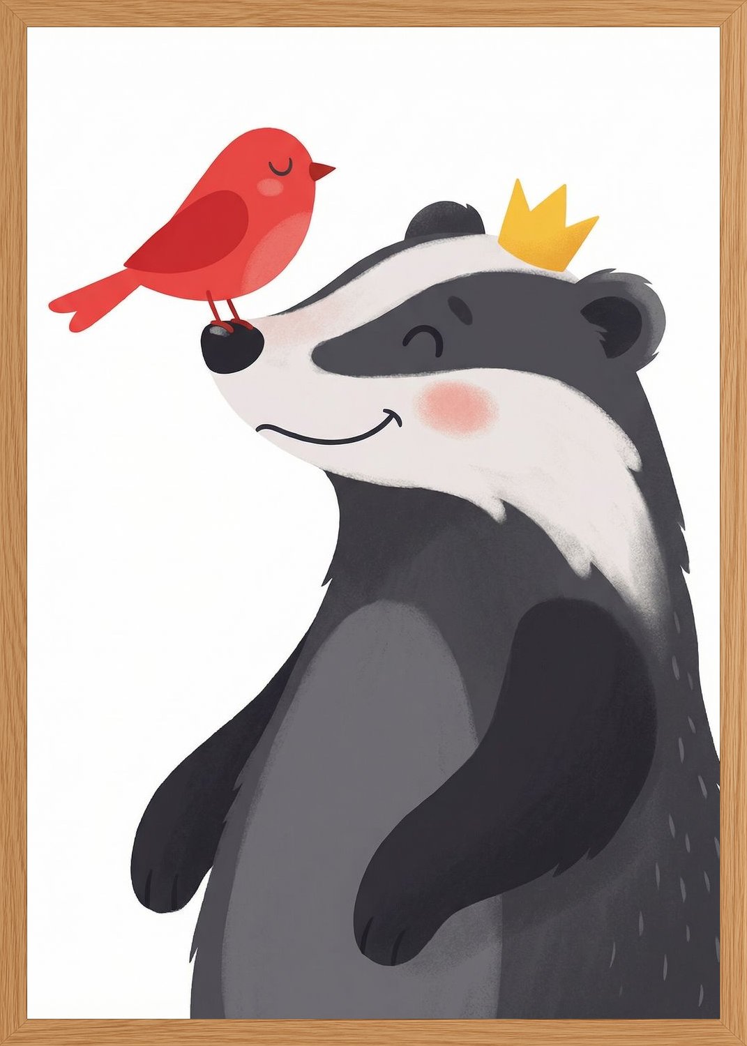 Poster in oak frame