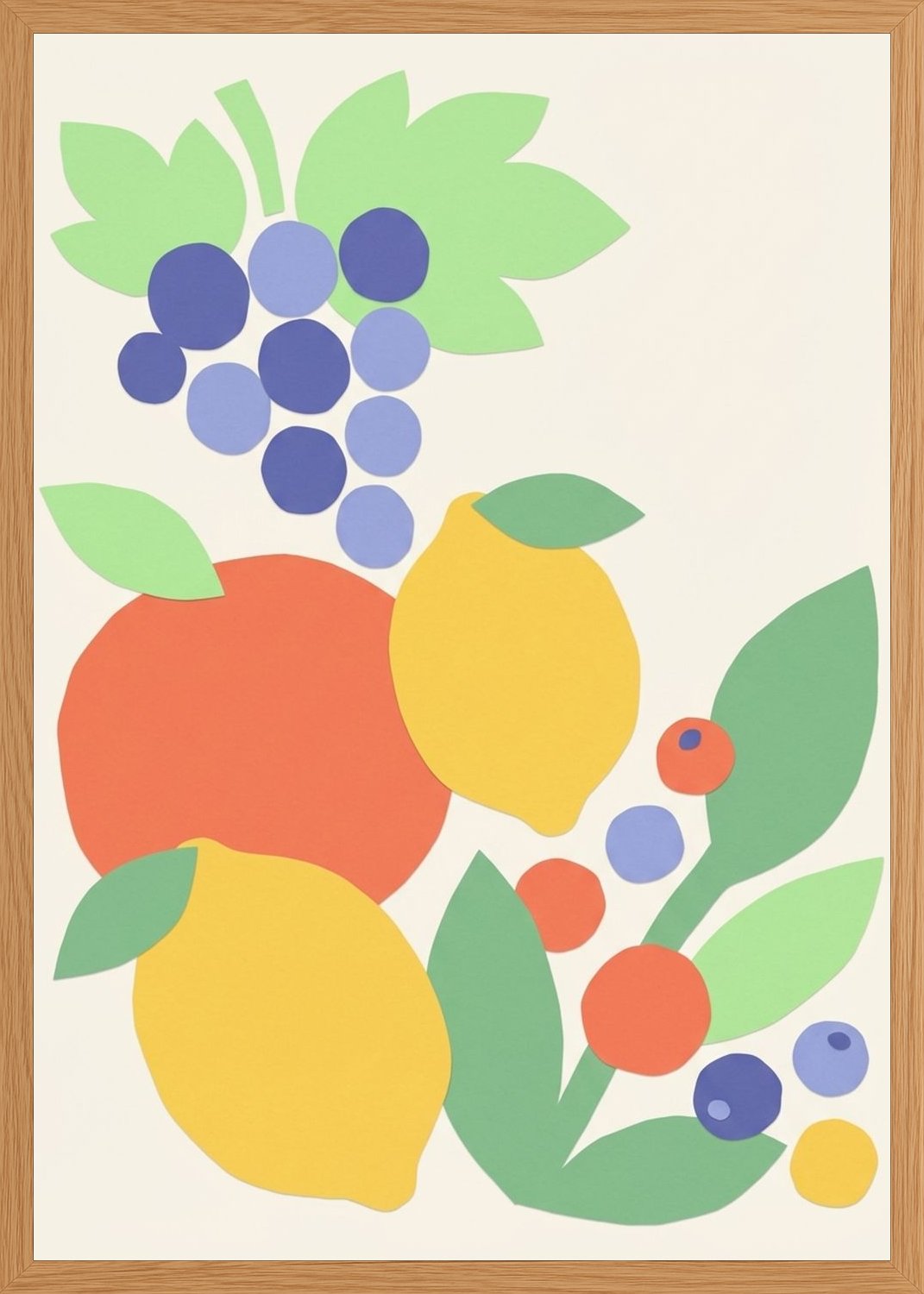 Poster in oak frame