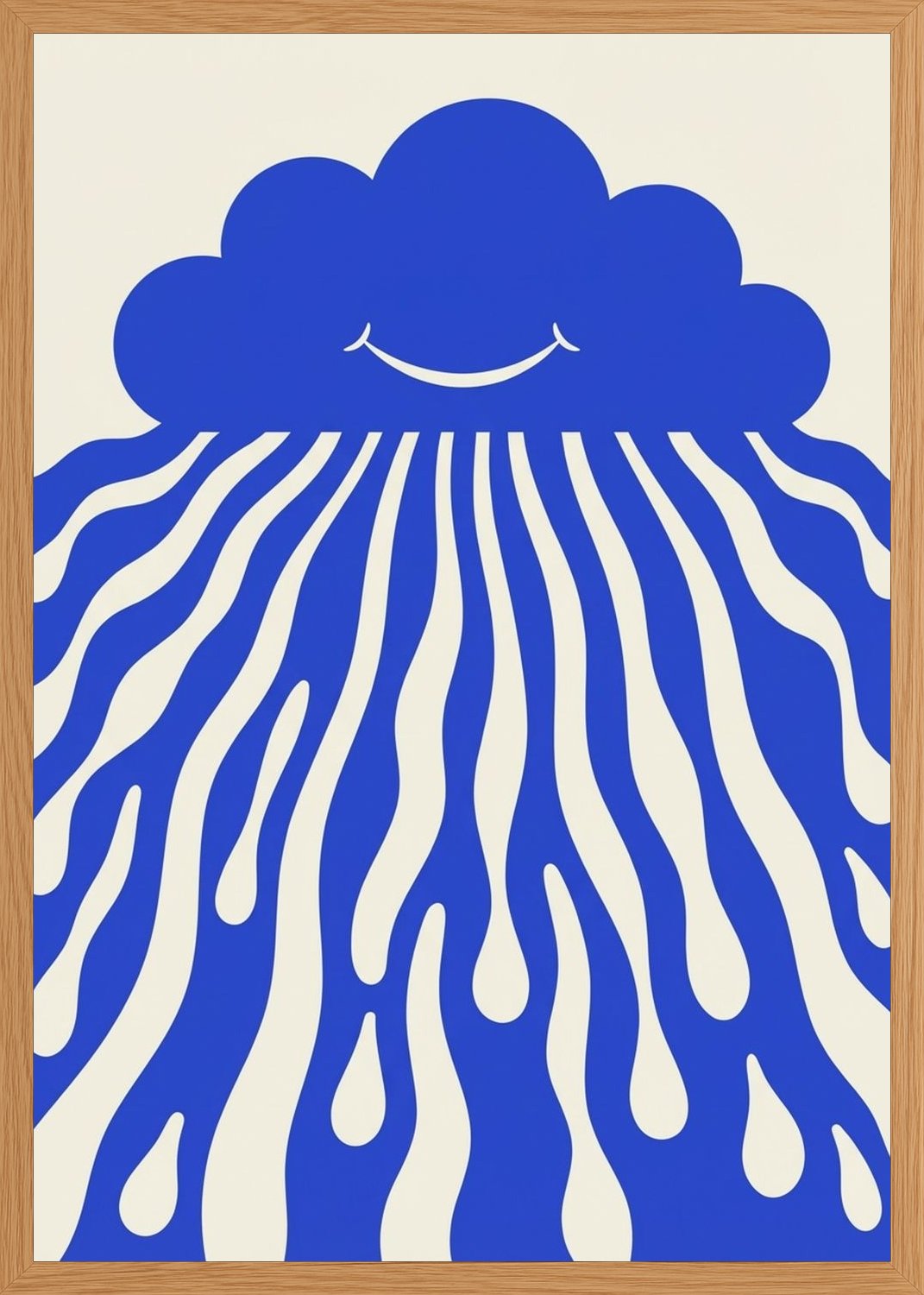 Poster in oak frame