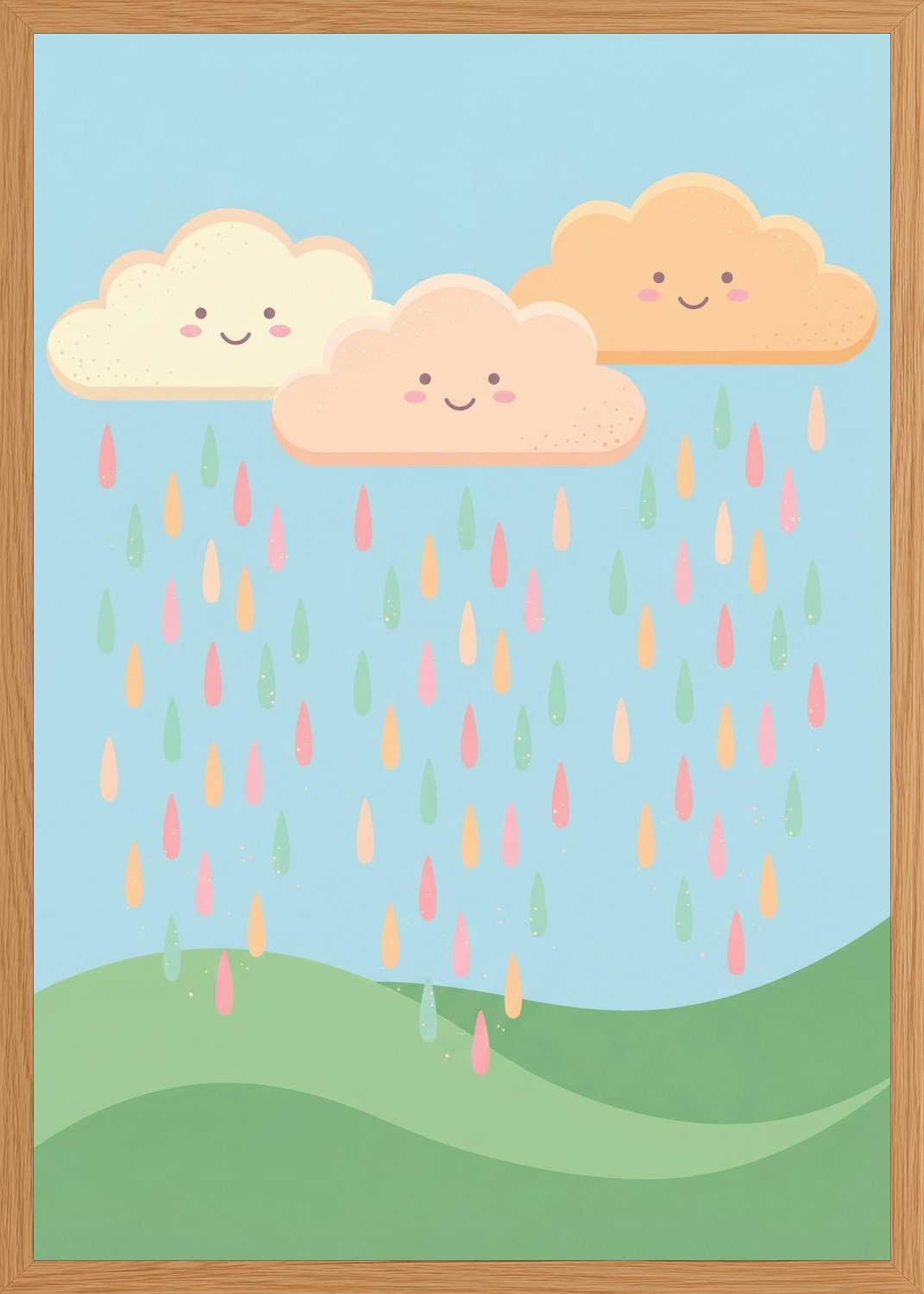 Poster in oak frame