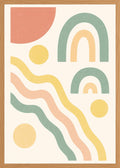 Poster in oak frame