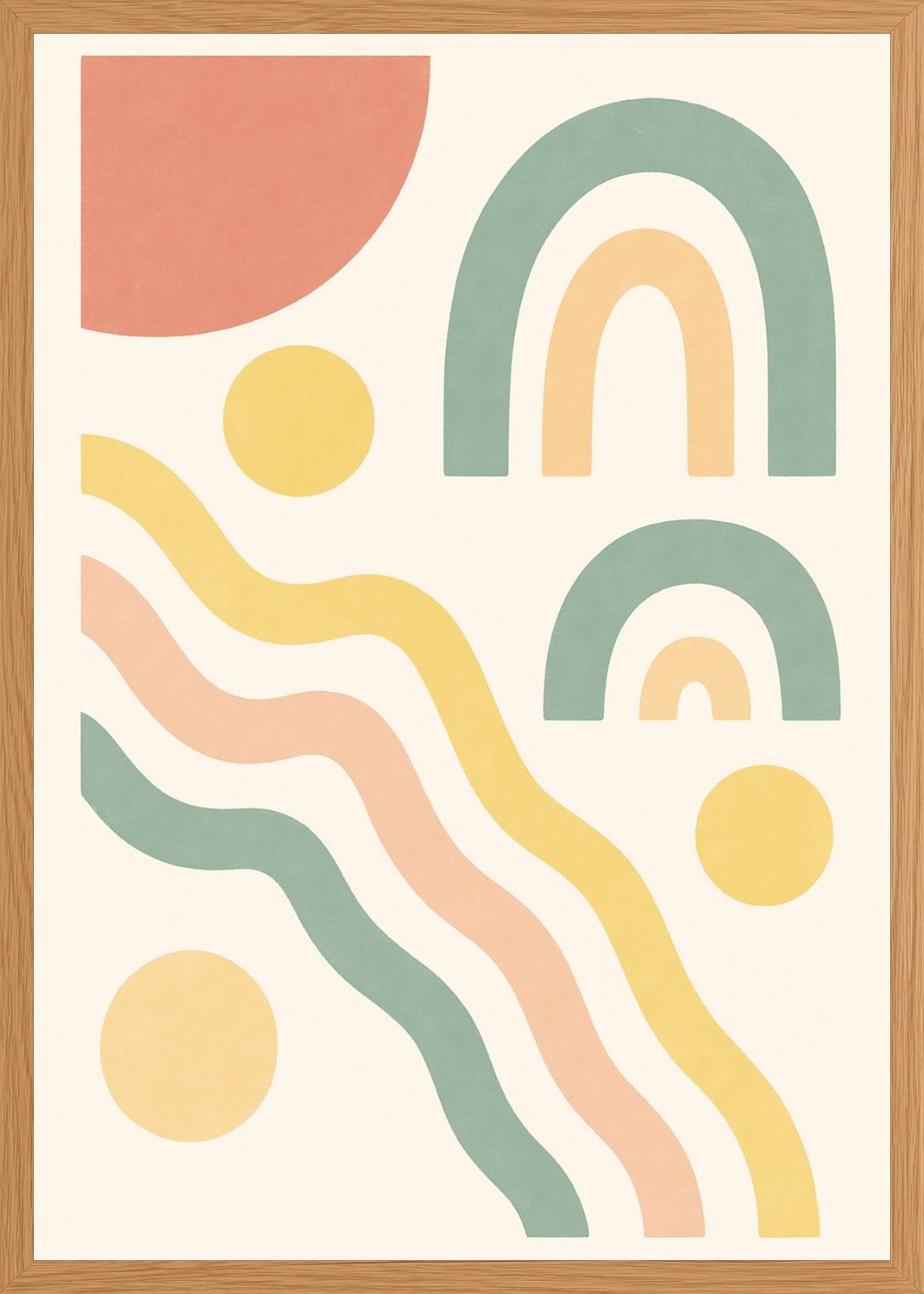 Poster in oak frame