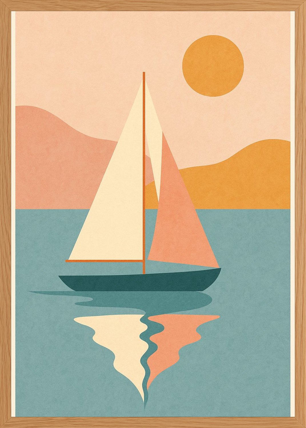 Poster in oak frame