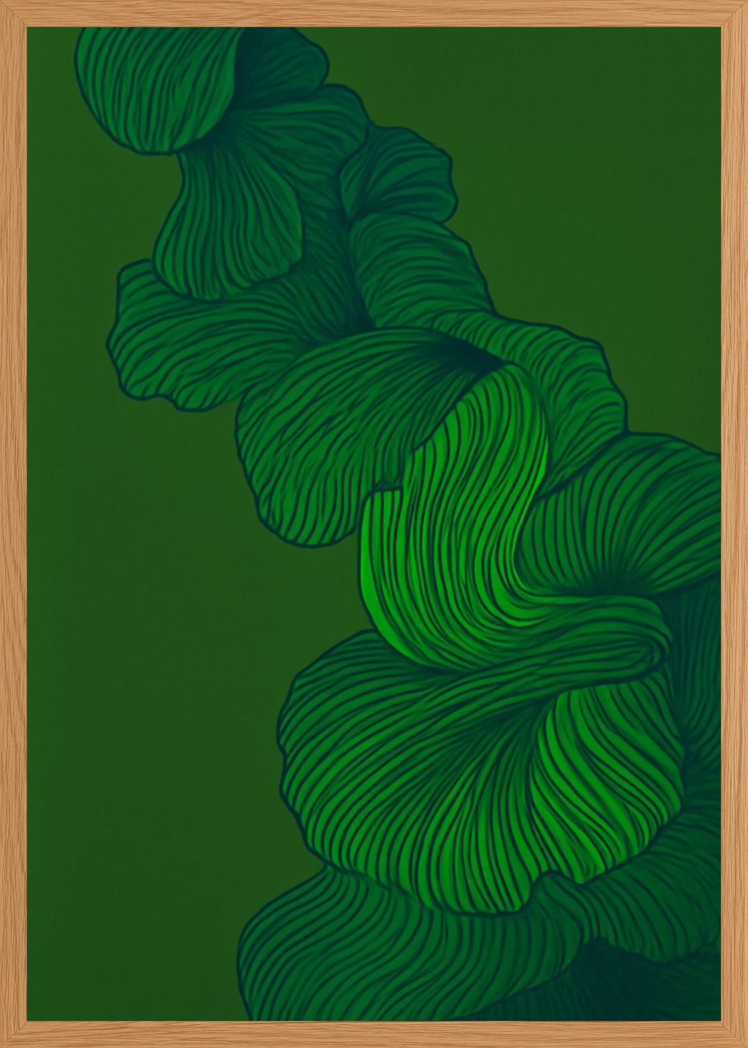 Poster in oak frame