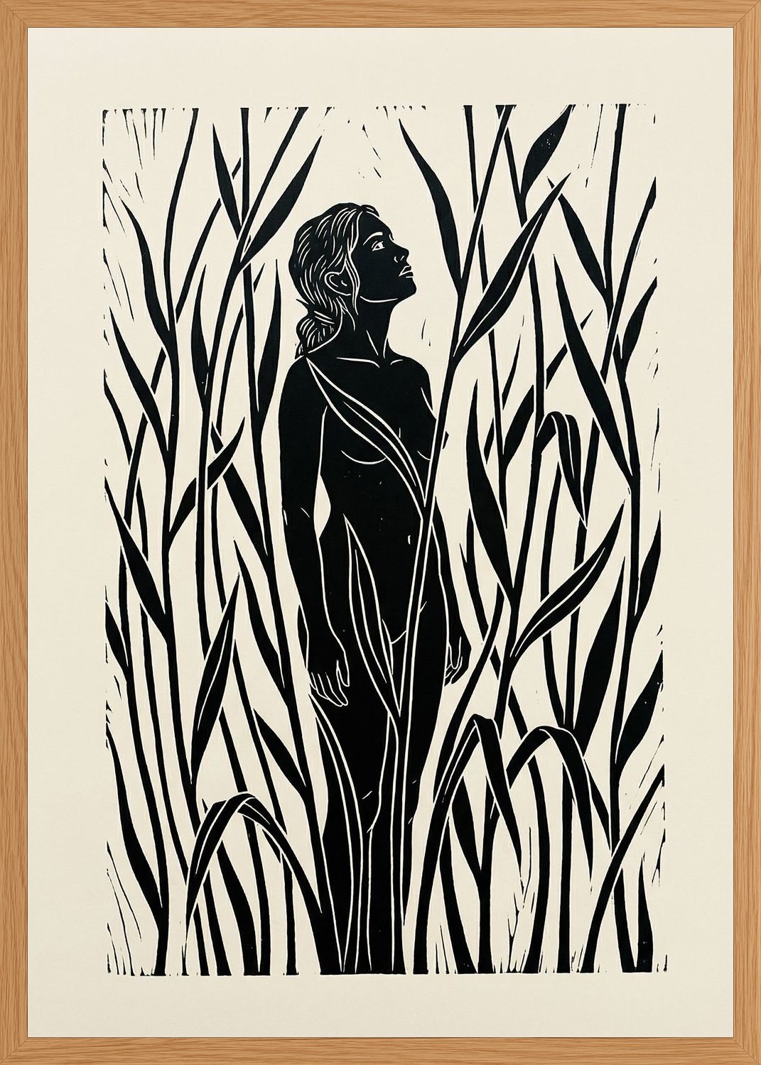 Poster in oak frame