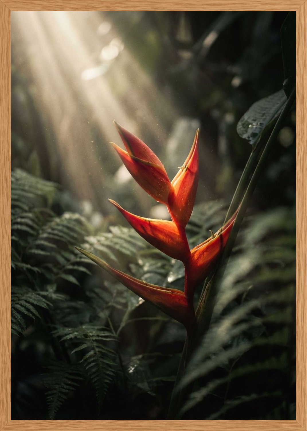 Poster in oak frame