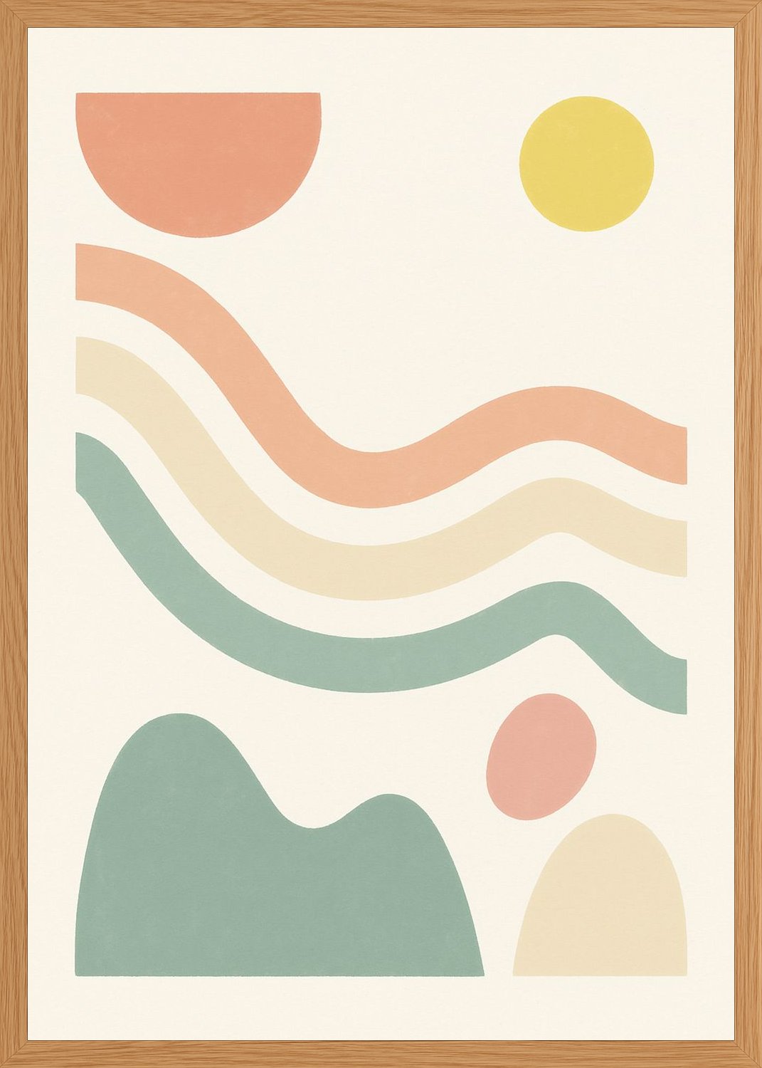 Poster in oak frame