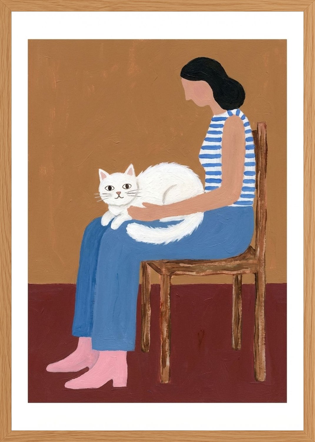 Poster in oak frame