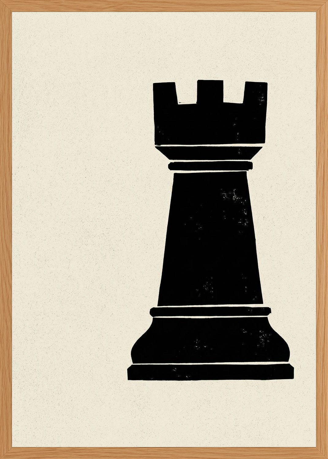 Poster in oak frame