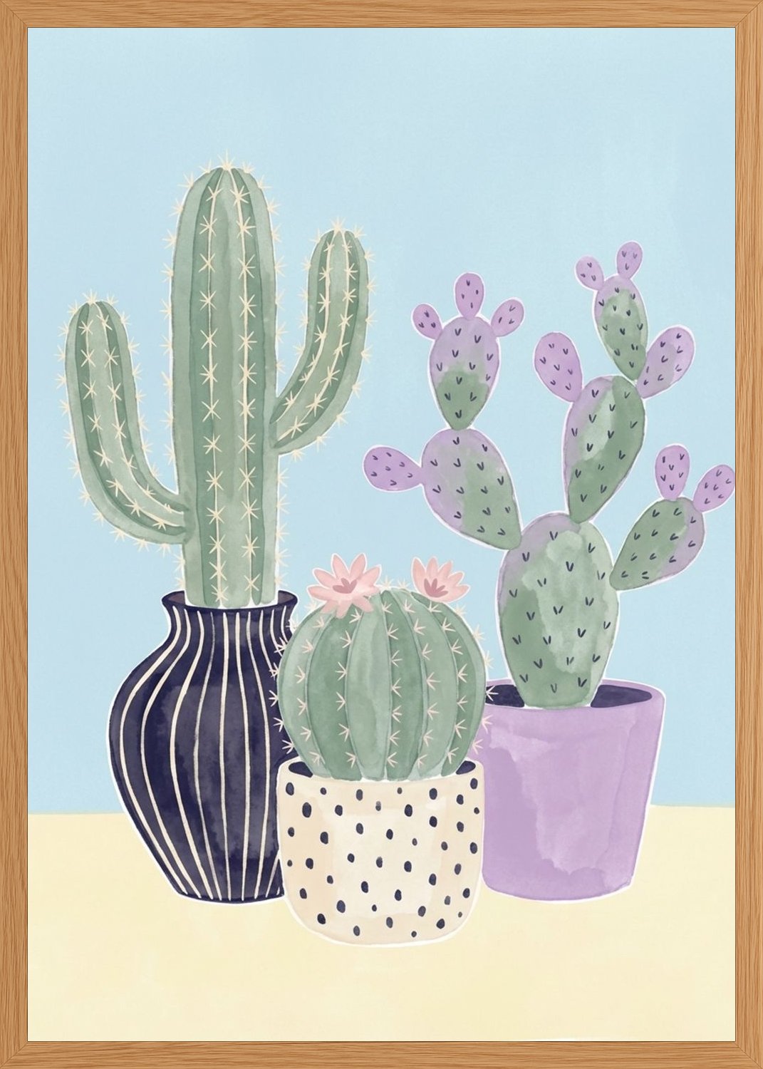 Poster in oak frame