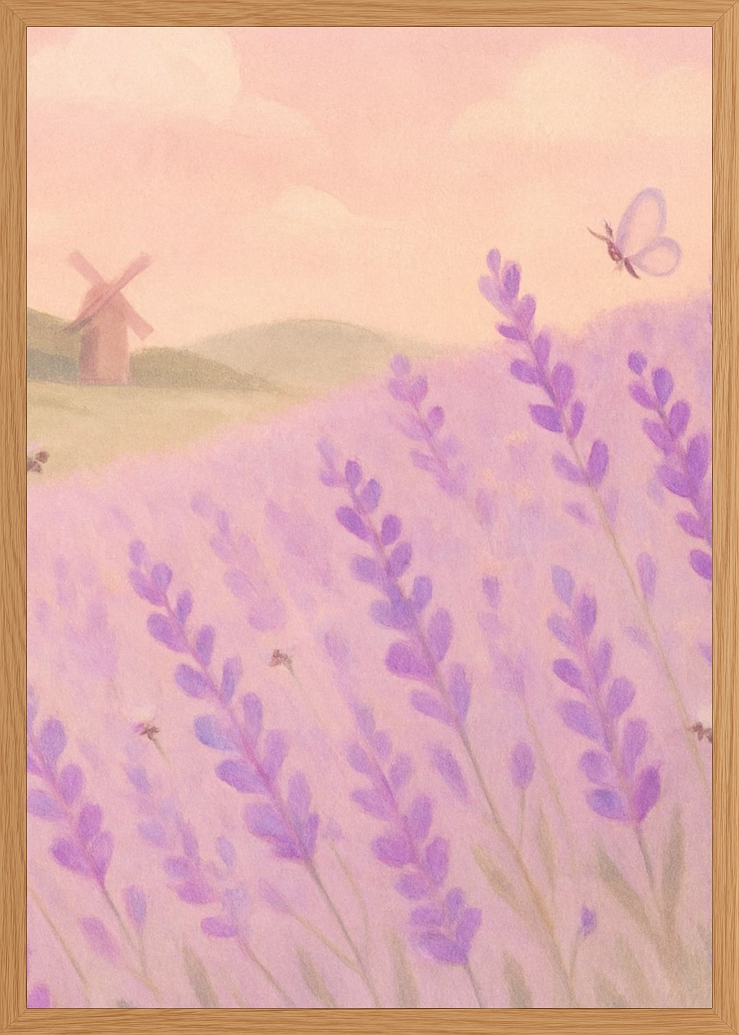 Poster in oak frame
