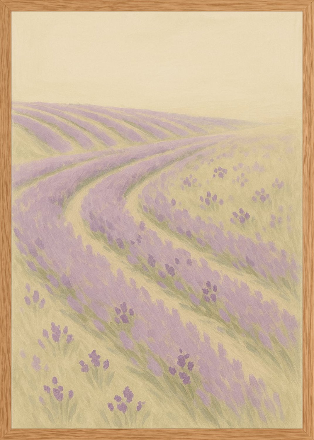 Poster in oak frame