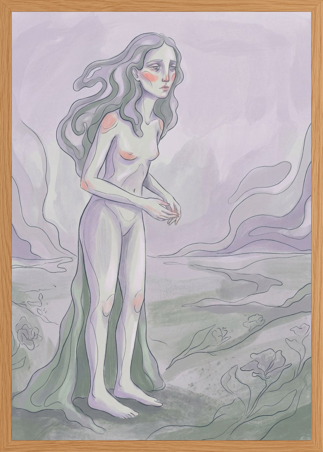 Poster in oak frame