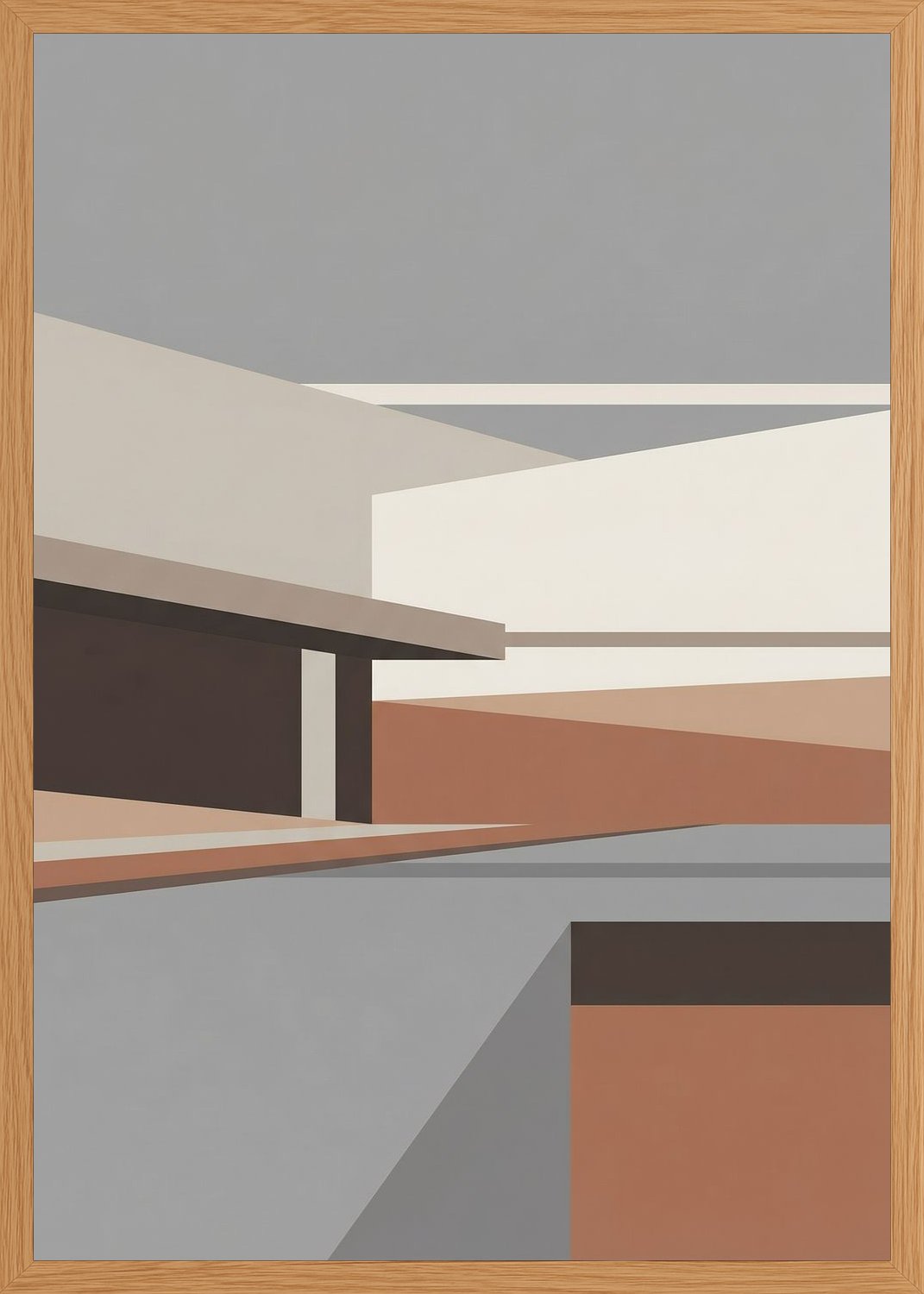 Poster in oak frame
