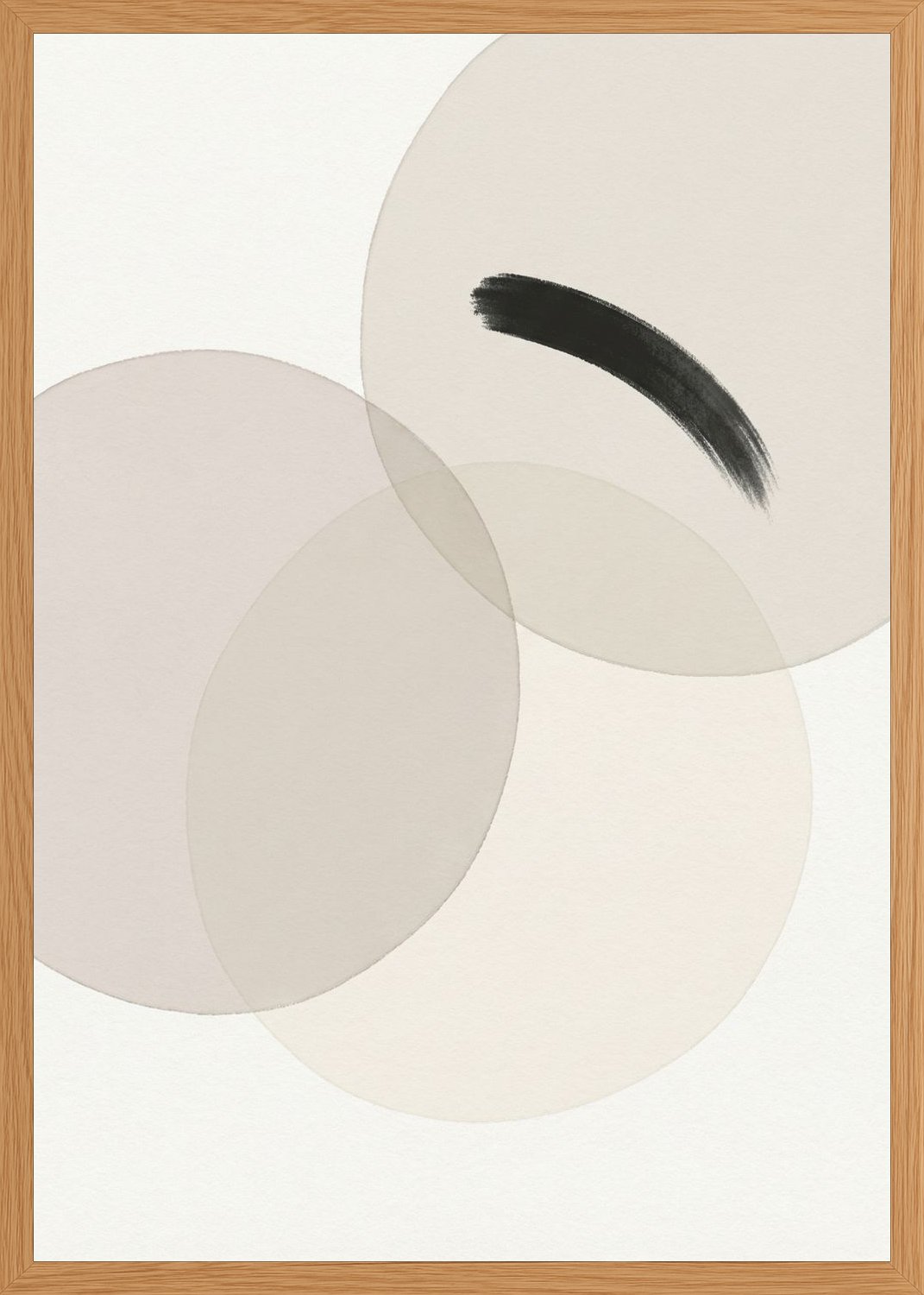 Poster in oak frame