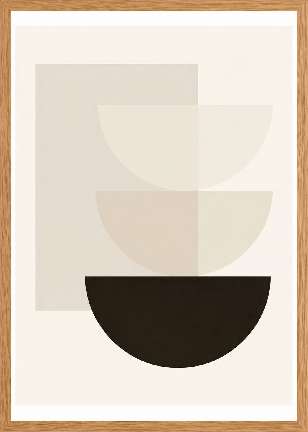 Poster in oak frame