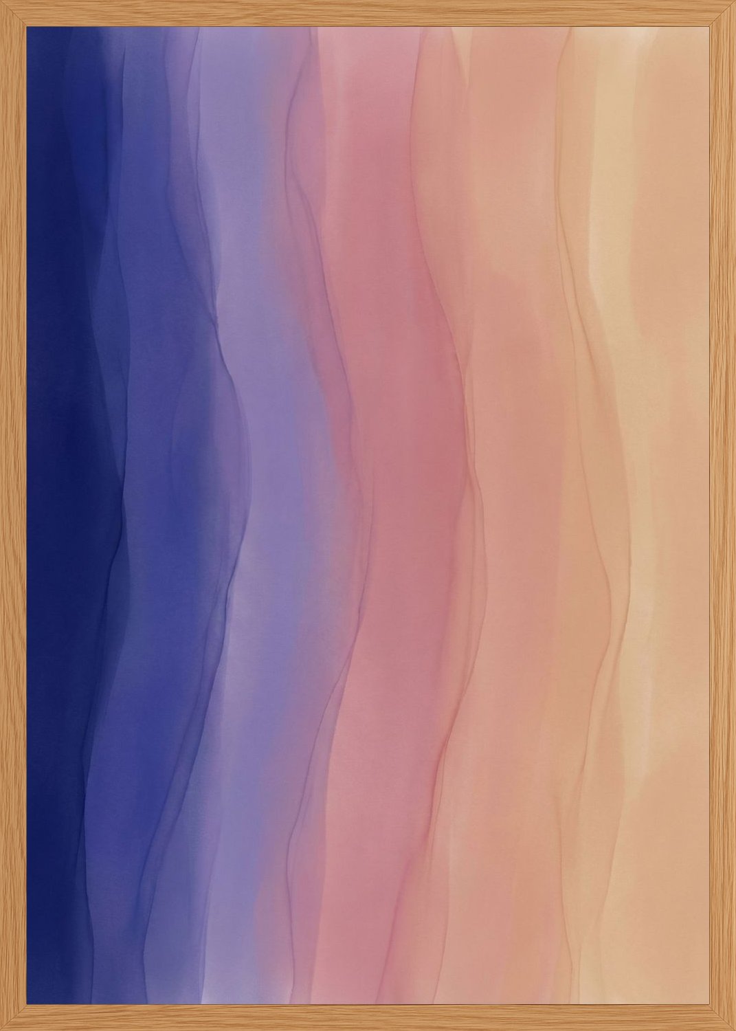 Poster in oak frame