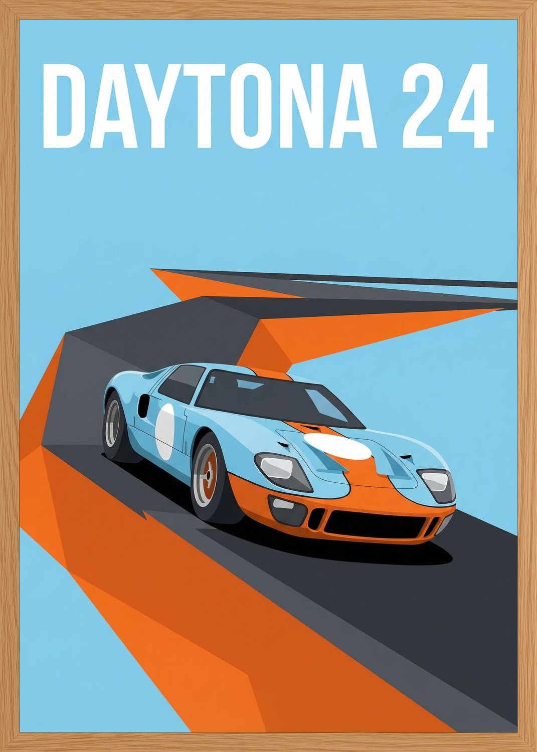 Poster in oak frame